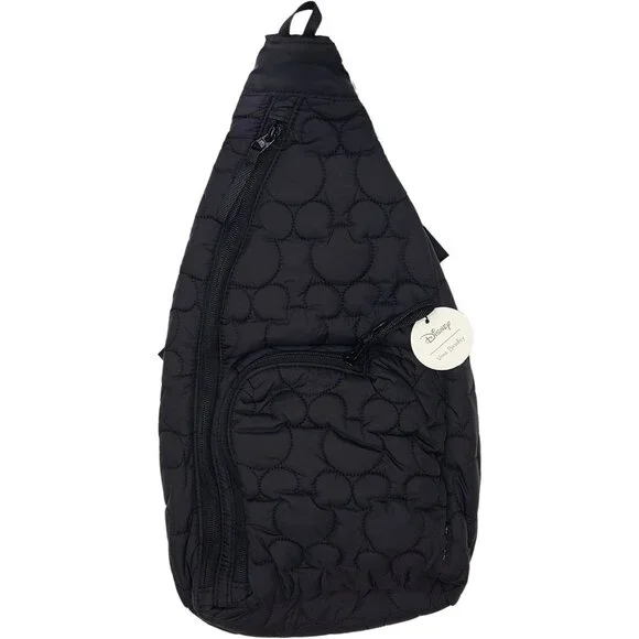 Vera Bradley Mickey Mouse Sling Backpack Quilted Black Disney Minnie Springs 3 - Picture 2 of 7